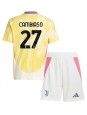 Juventus Andrea Cambiaso #27 Bortedraktsett Barn 2024-25 Korte ermer (+ bukser)